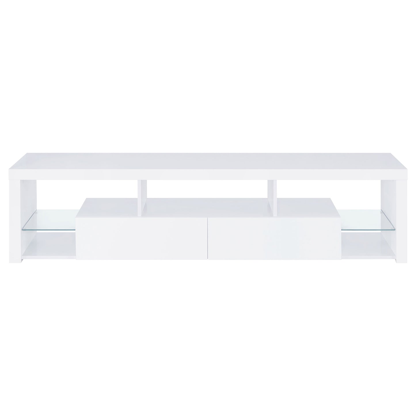 Jude 3-piece 71-inch TV Entertainment Center White High Gloss
