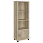 Sachin 3-shelf Engineered Wood Media Tower Distressed Pine