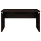 Skylar L-Shape Desk with Mobile File Cabinet Cappuccino