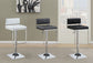 Alameda Adjustable Bar Stool Chrome and Grey