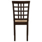 Kelso Lattice Back Dining Chairs Cappuccino (Set of 2)