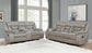 Greer 2-piece Upholstered Reclining Sofa Set Taupe