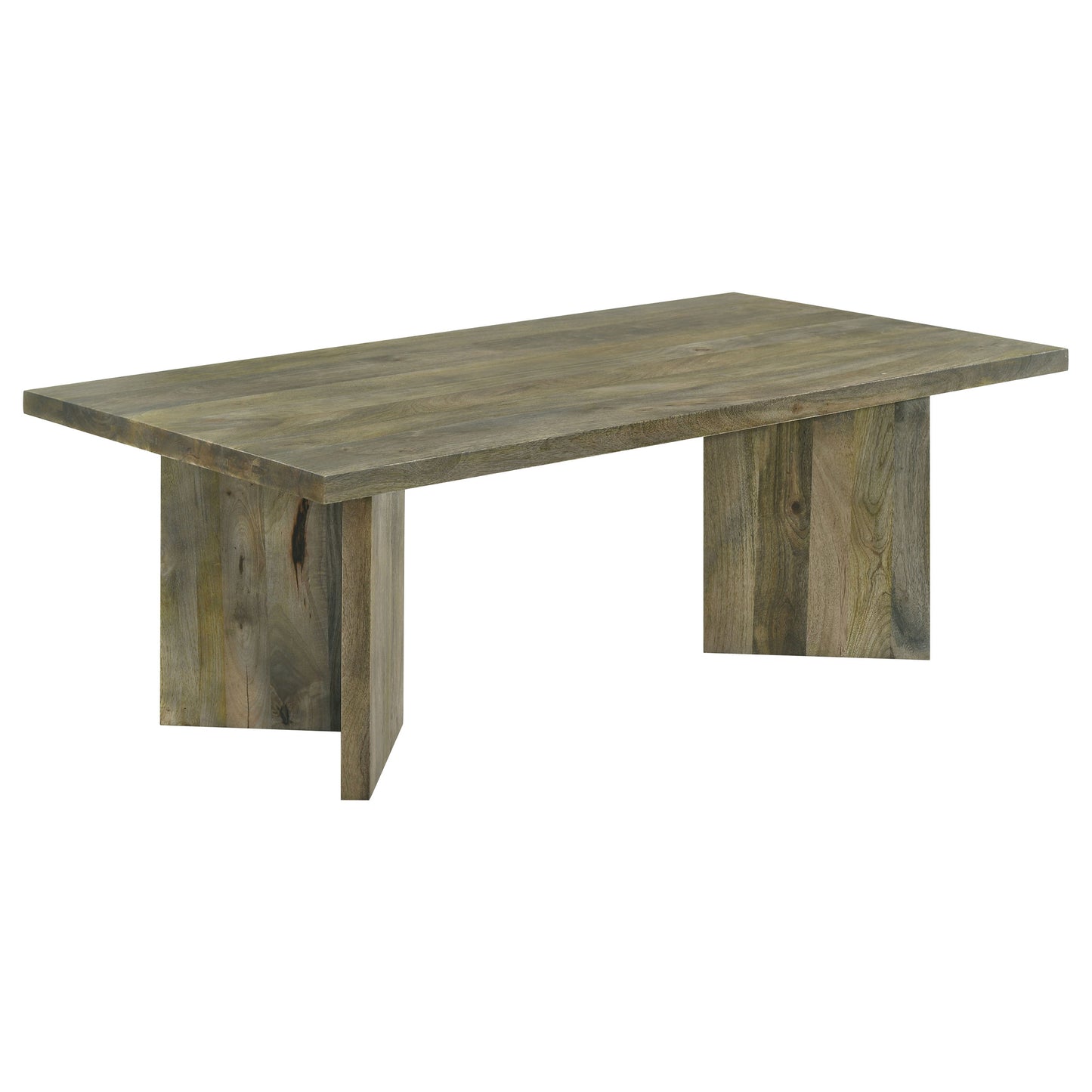 Andando Rectangular Solid Wood Coffee Table Mango Brown