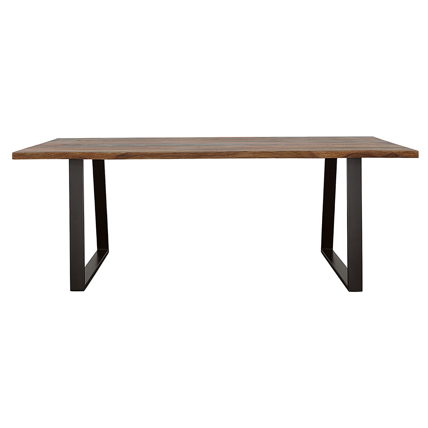 Ditman Live Edge Dining Table Grey Sheesham and Black