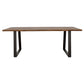 Ditman Live Edge Dining Table Grey Sheesham and Black