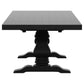 Florence 126-inch Extension Dining Table Distressed Black