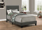 Boyd Upholstered Twin Panel Bed Charcoal