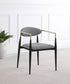 Bradbury Fabric Upholstered Dining Arm Chair Grey (Set of 2)