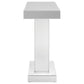 Crocus Rectangular Mirrored Entryway Console Table Silver