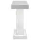 Crocus Rectangular Mirrored Entryway Console Table Silver