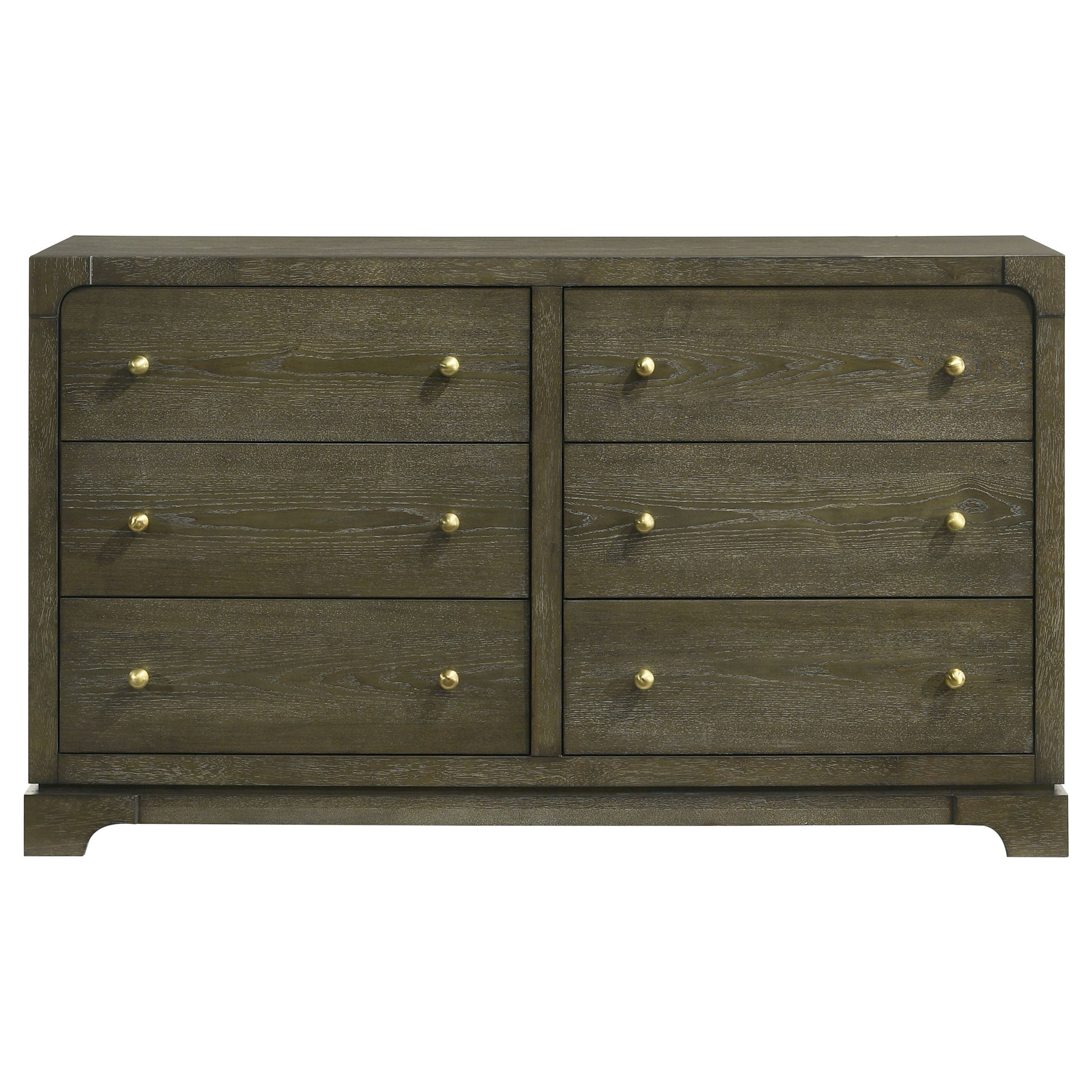 Gran Park 6-drawer Dresser Cabinet Dark Cocoa Charlotte's Furniture and Fashion Gran Park 6-drawer Dresser Cabinet Dark Cocoa Charlotte's Furniture and Fashion