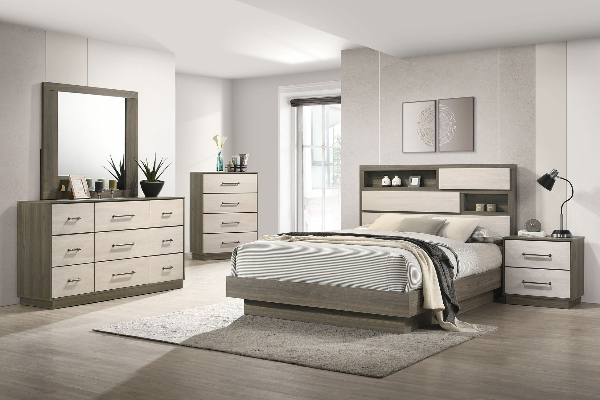 Fenwick 9-drawer Dresser Grey Oak – Charlotte's Furniture and Fashion