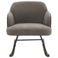Paige Boucle Upholstered Mid Back Rocking Chair Taupe
