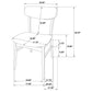 Dortch 5-piece Oval Solid Wood Dining Set Walnut