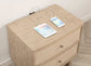 Kailani 2-drawer Nightstand Bedside Table Beige Oak
