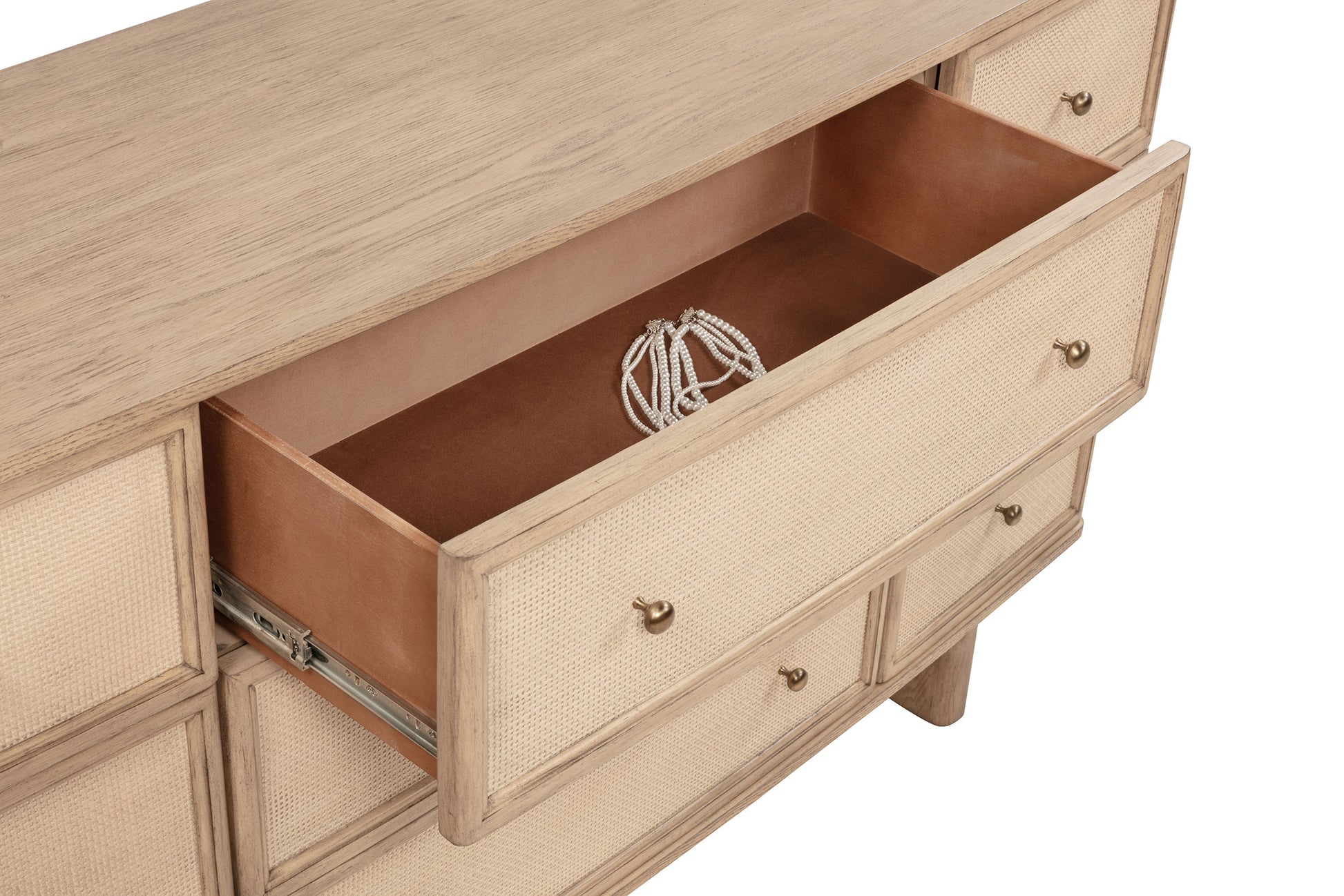 Kailani 9-drawer Dresser Cabinet Beige Oak – Charlotte's Furniture and Fashion Kailani 9-drawer Dresser Cabinet Beige Oak – Charlotte's Furniture and Fashion