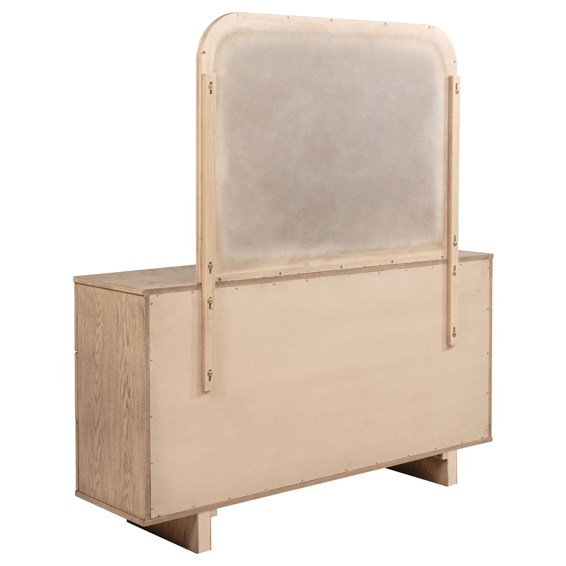 Kailani 9-drawer Dresser and Mirror Beige Oak Charlotte's Furniture and Fashion Kailani 9-drawer Dresser and Mirror Beige Oak Charlotte's Furniture and Fashion