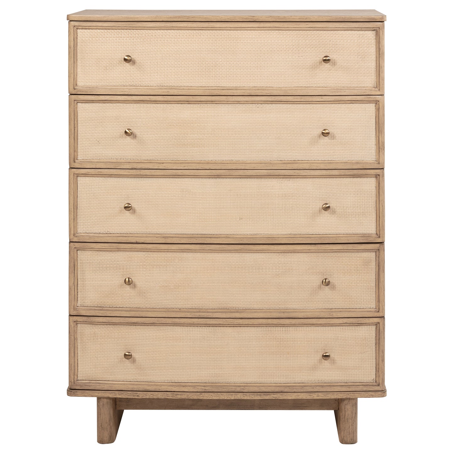 Kailani 5-drawer Bedroom Chest of Drawers Beige Oak