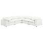 Raleigh 5-piece Boucle Upholstered Modular Sectional Ivory