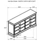 Louis Philippe 5-piece Twin Bedroom Set White