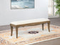 Revello Upholstered Bedroom Bed End Bench Washed Mango