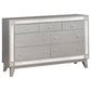 Camille 5-piece Queen Bedroom Set Metallic Mercury