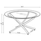 Brooke 3-piece Round Coffee and End Table Set Chrome