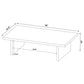 Max 2-piece Rectangular Coffee and End Table Set Black