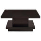 Reston 2-piece Square Coffee and End Table Set Cappuccino