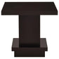 Reston 3-piece Square Coffee and End Table Set Cappuccino