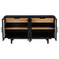 Middleton 4-door Sideboard Server with Dual Drawers Black