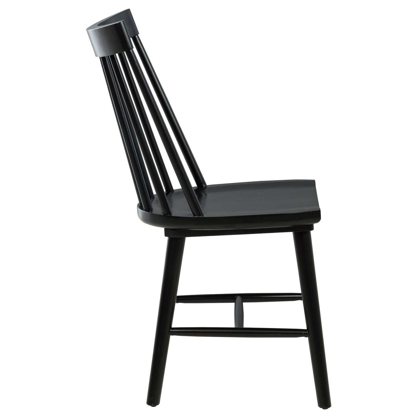 Middleton Solid Wood Dining Side Chair Black (Set of 2)