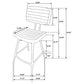 Partridge 7-piece Counter Dining Set Sheesham and Espresso
