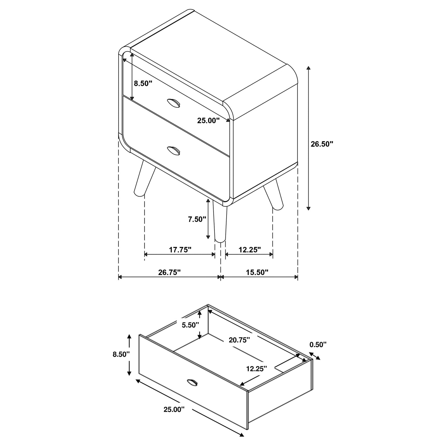 Robyn 4-piece Eastern King Bedroom Set Light Ash