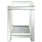 Valentina 2-piece Mirrored Coffee and End Table Set Silver