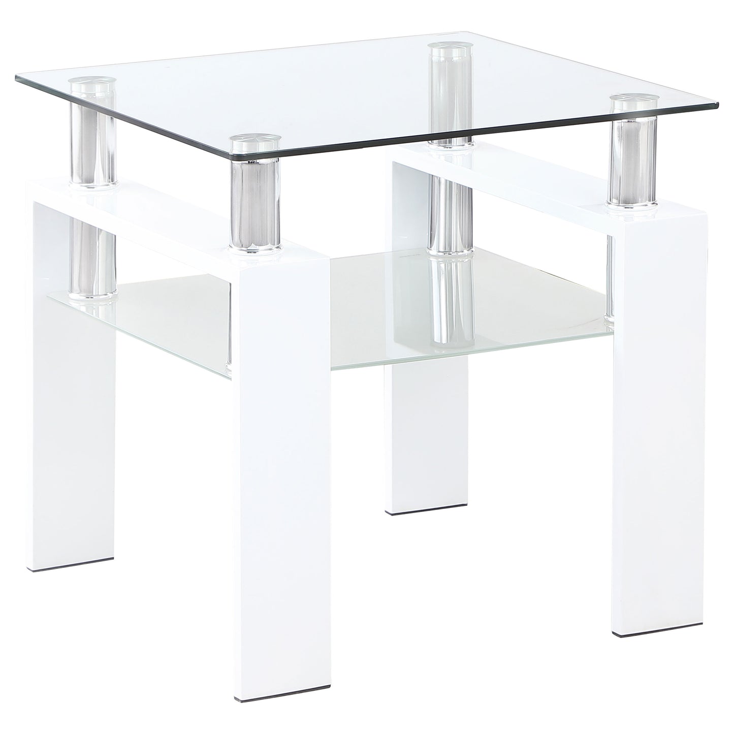 Dyer 2-piece Rectangular Coffee and End Table Set White