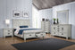 Franco Wood Eastern King Storage Panel Bed Distressed White