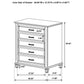 Franco 5-piece Eastern King Bedroom Set Distressed White