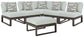 Ashley Express - Beachloft 5-Piece Outdoor Sectional with Ottoman
