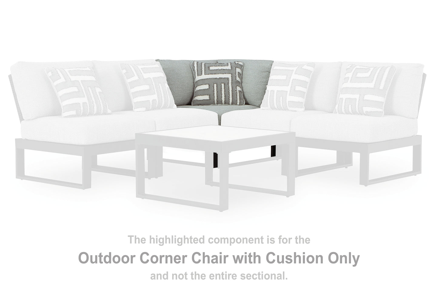 Ashley Express - Beachloft 5-Piece Outdoor Sectional with Ottoman