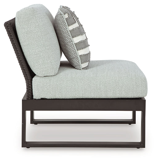 Ashley Express - Beachloft 5-Piece Outdoor Sectional with Ottoman
