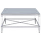 Lindley 2-piece Square Coffee and End Table Set Chrome