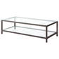 Trini 2-piece Coffee and End Table Set Black Nickel