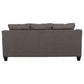 Salizar 3-piece Upholstered Flared Arm Sofa Set Grey