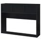 Westpark 3-piece Queen Bedroom Set Bookcase Headboard Black
