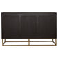 Zara 2-door 57-inch Wood Accent Storage Cabinet Black Walnut