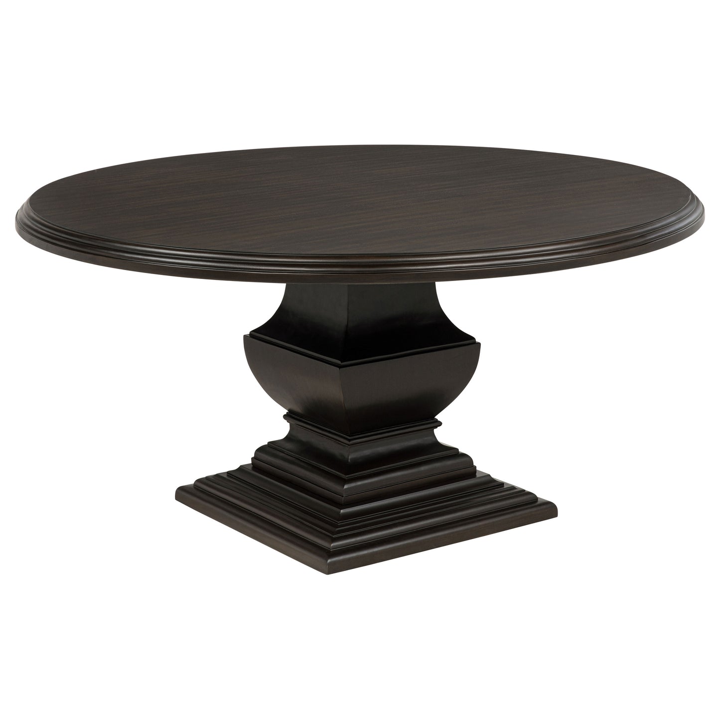 Twyla 7-piece Round Wood Dining Room Table Set Dark Cocoa