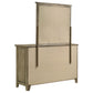 Hazlewood 6-drawer Bedroom Dresser with Mirror Vineyard Oak