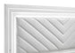 Cassia 4-piece Eastern King LED Bedroom Set White High Gloss