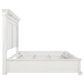McKinney Queen LED Light Panel Bed Vintage White
